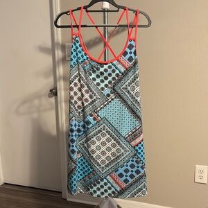 Secret Treasures Blue and White Sleeveless Sleepwear